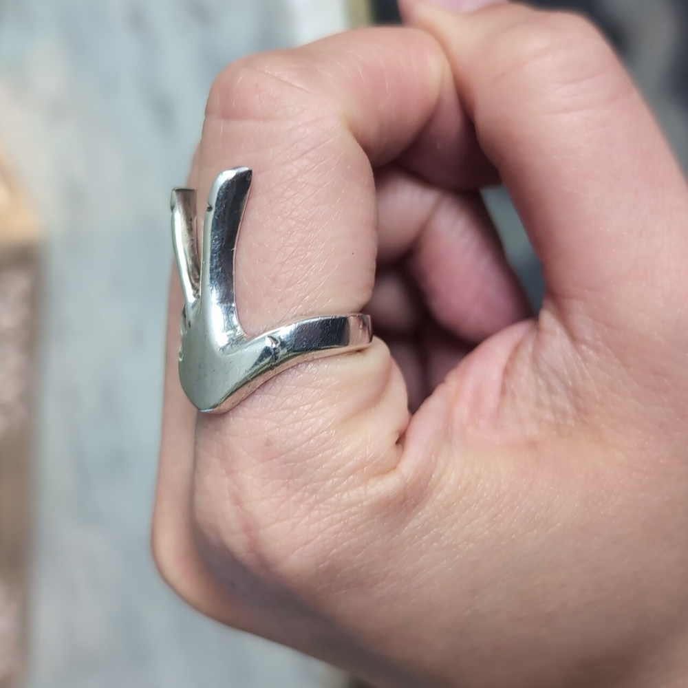 Sterling Silver Hand Ring - image 4